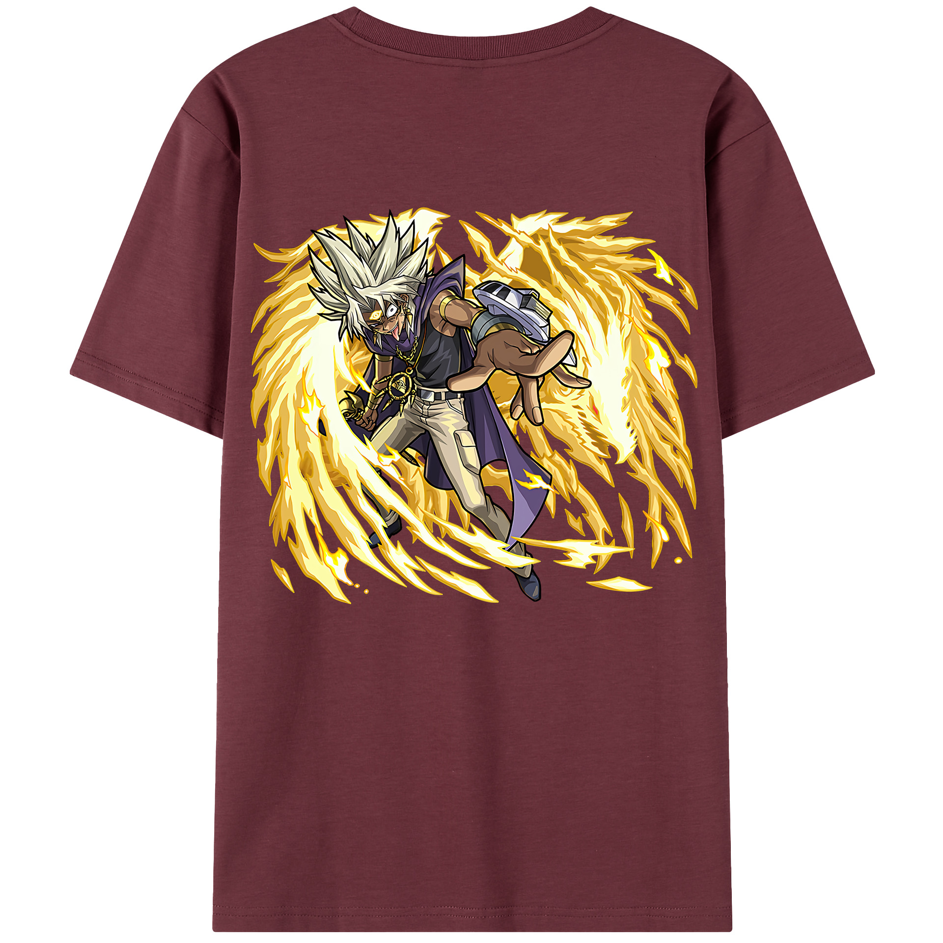 （画像用） 遊☆戯☆王 Yu-Gi-Oh! 綿100％半袖Tシャツ（背面プリント）